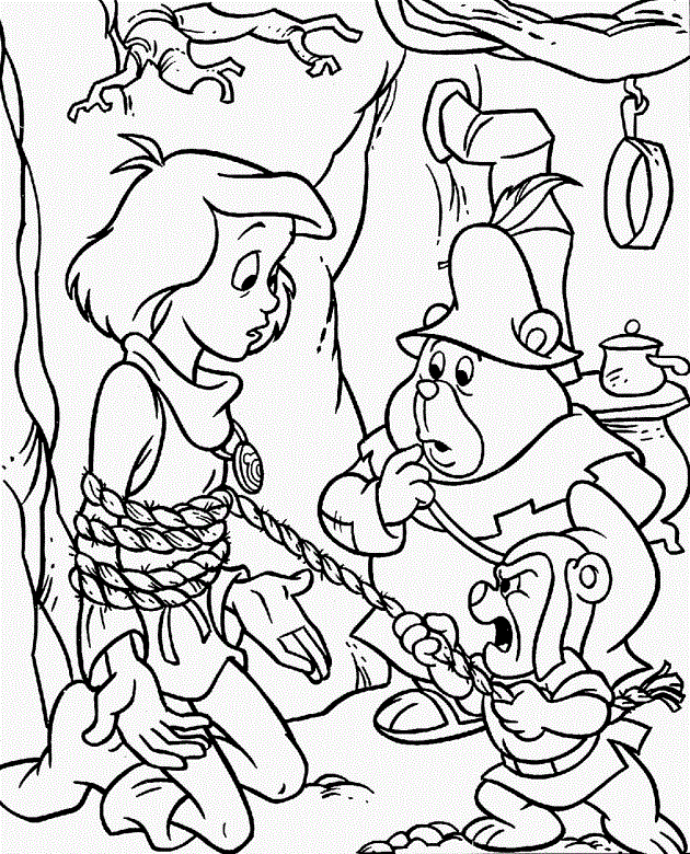 Grafi Holding the Rope coloring page